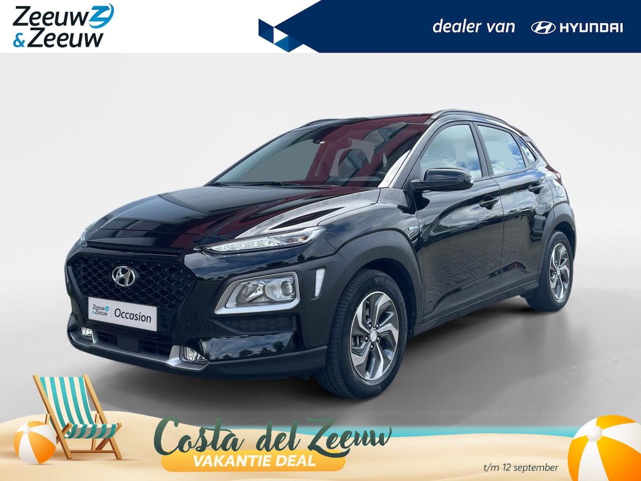 Hyundai Kona - 1.6 GDI HEV Comfort | Navigatie | Parkeer sensoren| Climate Control| Camera| Lichtmetalen - AutoWereld.nl