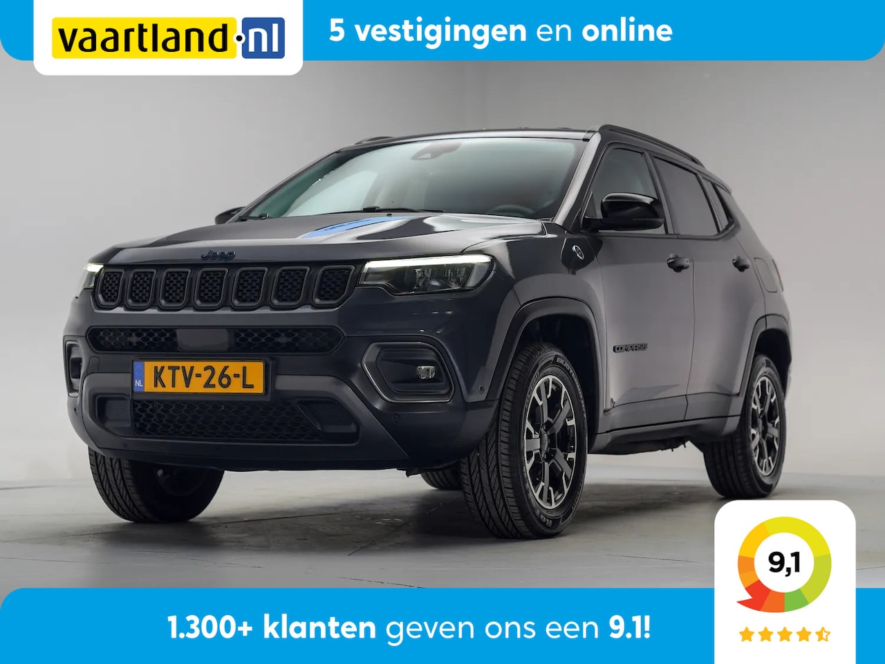 Jeep Compass - 240 xe Plug-in Trailhawk [ LED Navi Camera Apple/Android Cruise ] - AutoWereld.nl