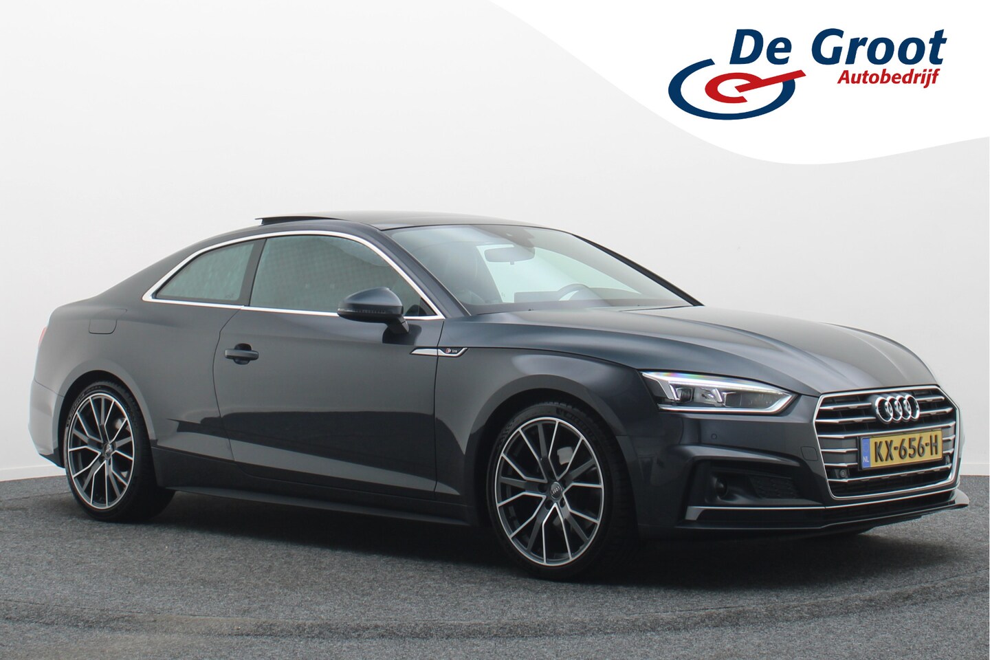 Audi A5 Coupé - 2.0 TFSI ultra Sport Pro Line S Panoramadak, ACC, Leder/Stof, Virtual Cockpit, Apple Carpl - AutoWereld.nl
