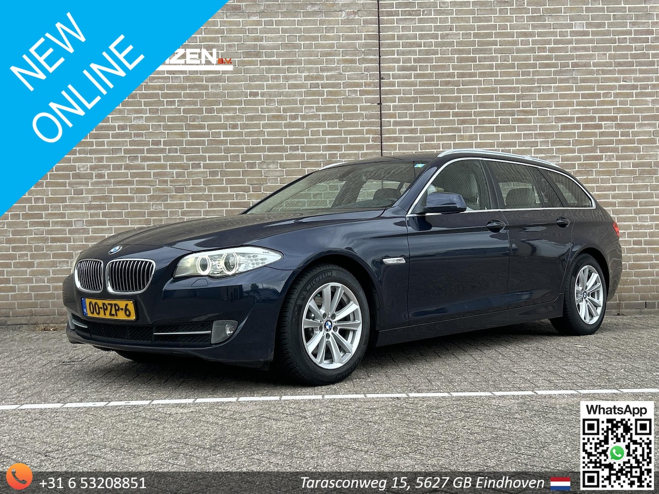 BMW 5-serie Touring - 520d High Executive | Leder | Climate | Cruise | Navi | PDC | Stoelverwarming | APK 06-202 - AutoWereld.nl