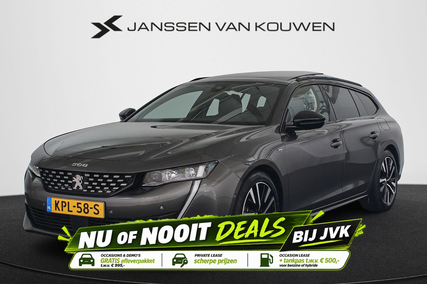 Peugeot 508 SW - 1.6 HYbrid GT Line 225PK Panoramadak Nappa Leder Trekhaak Massage - AutoWereld.nl