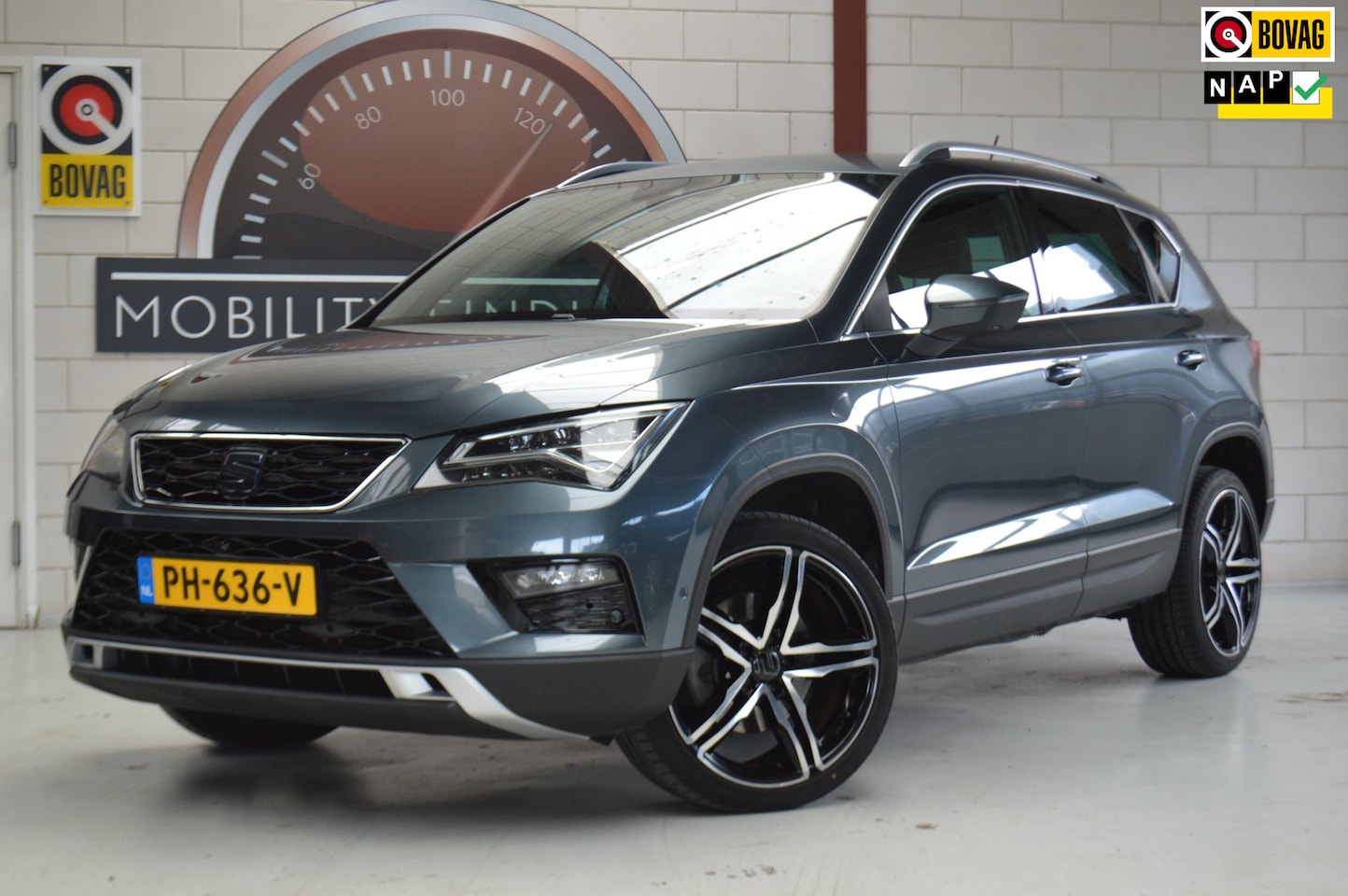 SEAT Ateca - 1.4 150PK AUTOM, 19", Trekhaak, NL-AUTO! LED, ADAPTIVE, GARANTIE - AutoWereld.nl