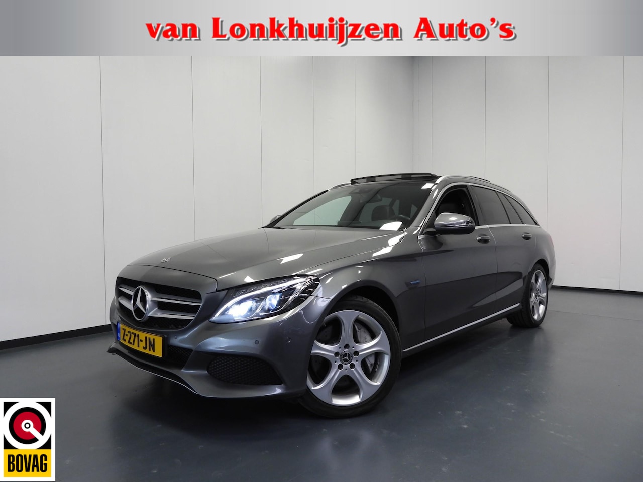 Mercedes-Benz C-klasse Estate - C350e Sport Edition LEER/SCHUIFDAK/LED/18"LMV! - AutoWereld.nl