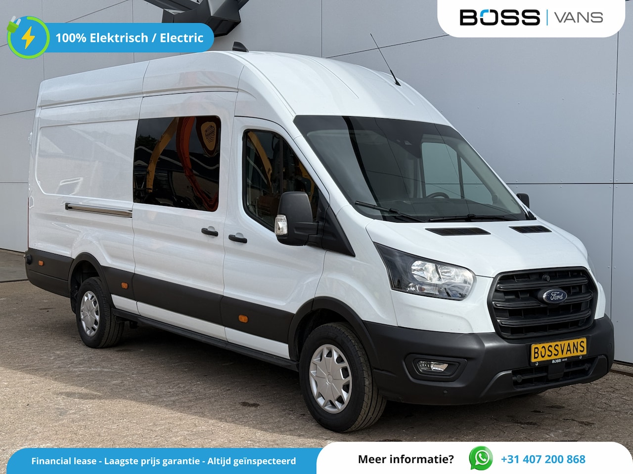 Ford Transit - DC 2.0 TDCI 170PK L4H3 Dubbele Cabine 6-Stoelen Airco Cruise Control Camera Parkeersensore - AutoWereld.nl