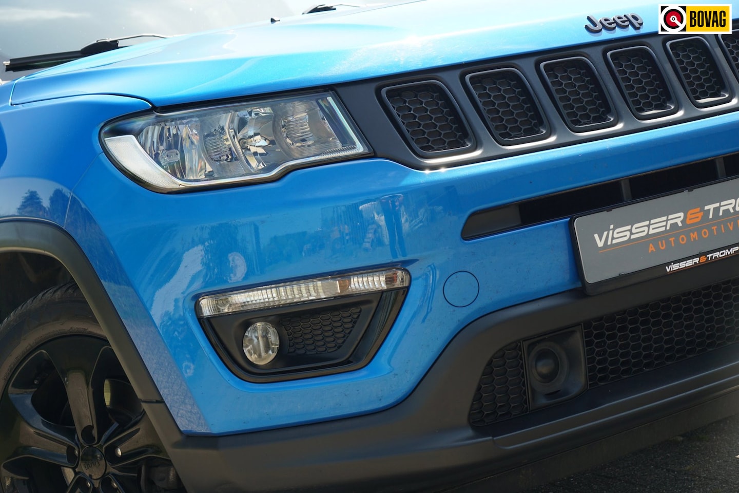 Jeep Compass - 1.4 MultiAir Night Eagle FWD | Hydro Blue Metallic | NAV/Camera/Carplay/Cruise/Clima/PDC - - AutoWereld.nl