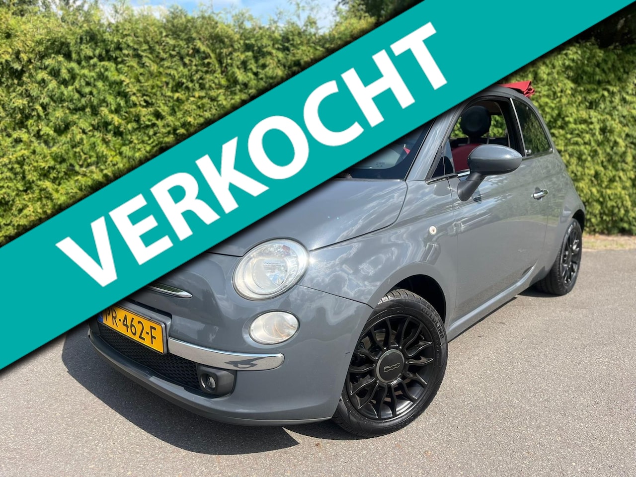 Fiat 500 - 0.9 TwinAir Cabrio Leer AIRCO !! NIEUWE-APK !! NARDO GRIJS !! - AutoWereld.nl