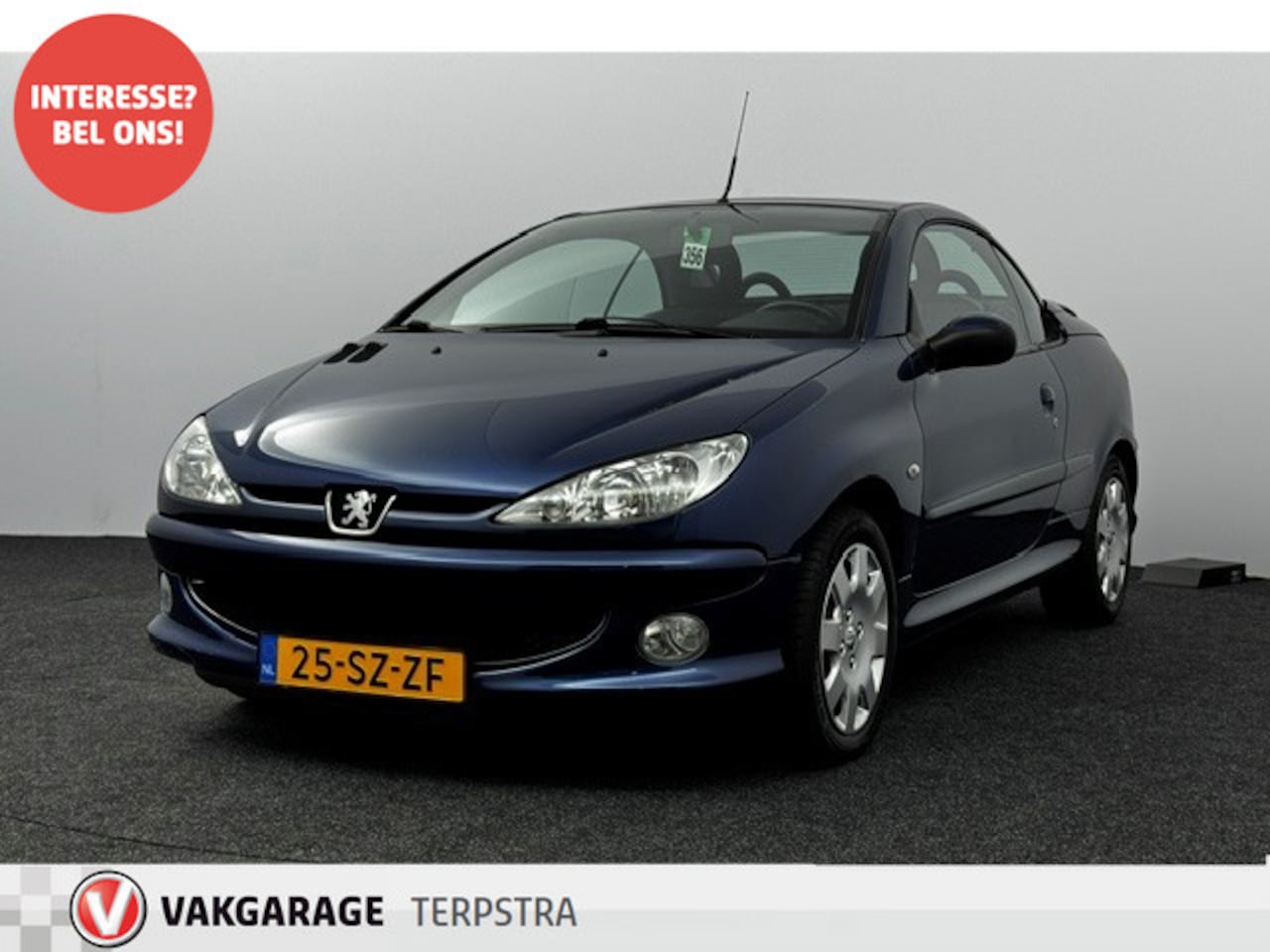 Peugeot 206 CC - 1.6-16V/ Automaat/ Wind-Scherm/ Elek.Ramen/ C.V. Afatand/ Stuurbekr./ Radio USB/ NAP!/ Met - AutoWereld.nl