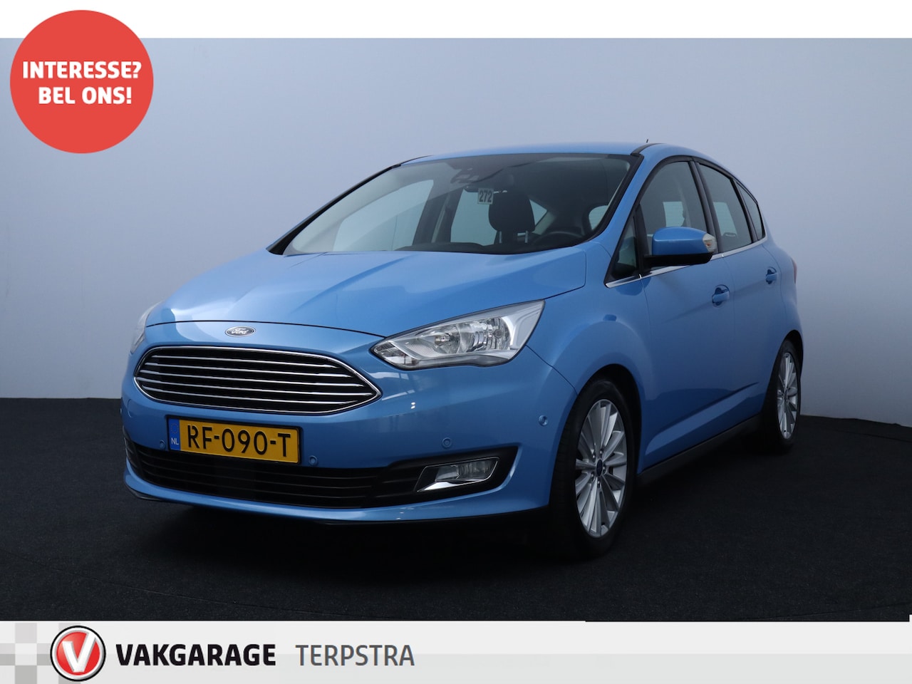 Ford C-Max - 1.0 Titanium/ Trekhaak/ 17'' LMV/ Dode-Hoek DET./ Voorruitverw./ Adaptive Cruise/ Keyless/ - AutoWereld.nl