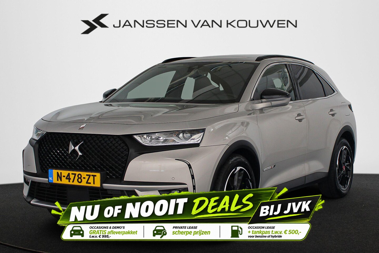 DS 7 Crossback - E-Tense Performance Line Panoramadak Stoelverwarming Camera Carplay 19" - AutoWereld.nl