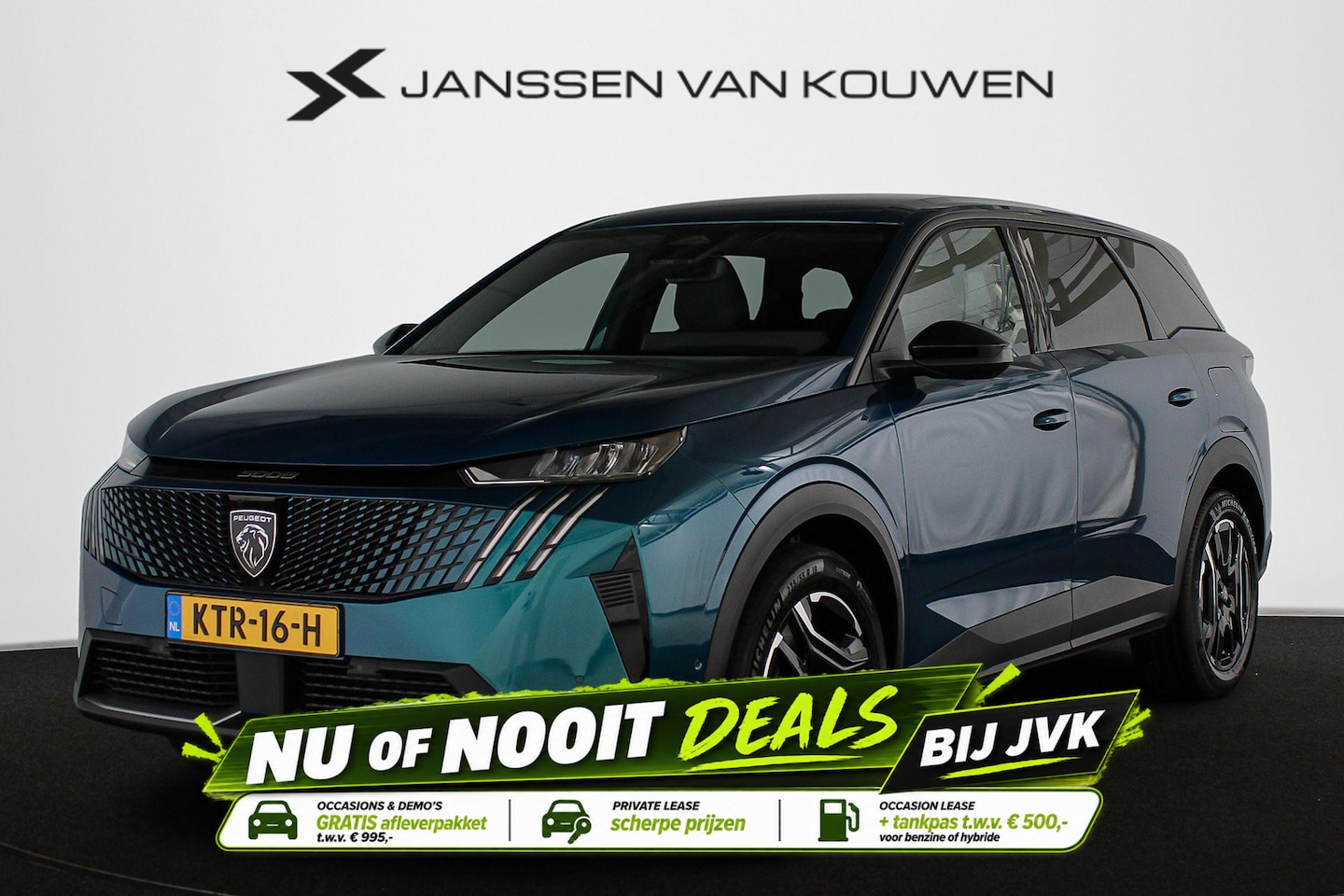 Peugeot 5008 - 1.6 Plug-in Hybrid 195 Allure 7p Stoelverwarming 360-Camera Keyless 19" - AutoWereld.nl