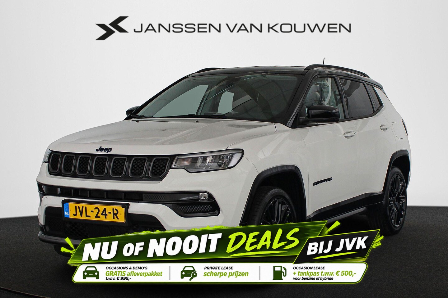 Jeep Compass - 4xe 240 Plug-in Hybrid Electric S Leder Stuur-Stoelverwarming Camera - AutoWereld.nl