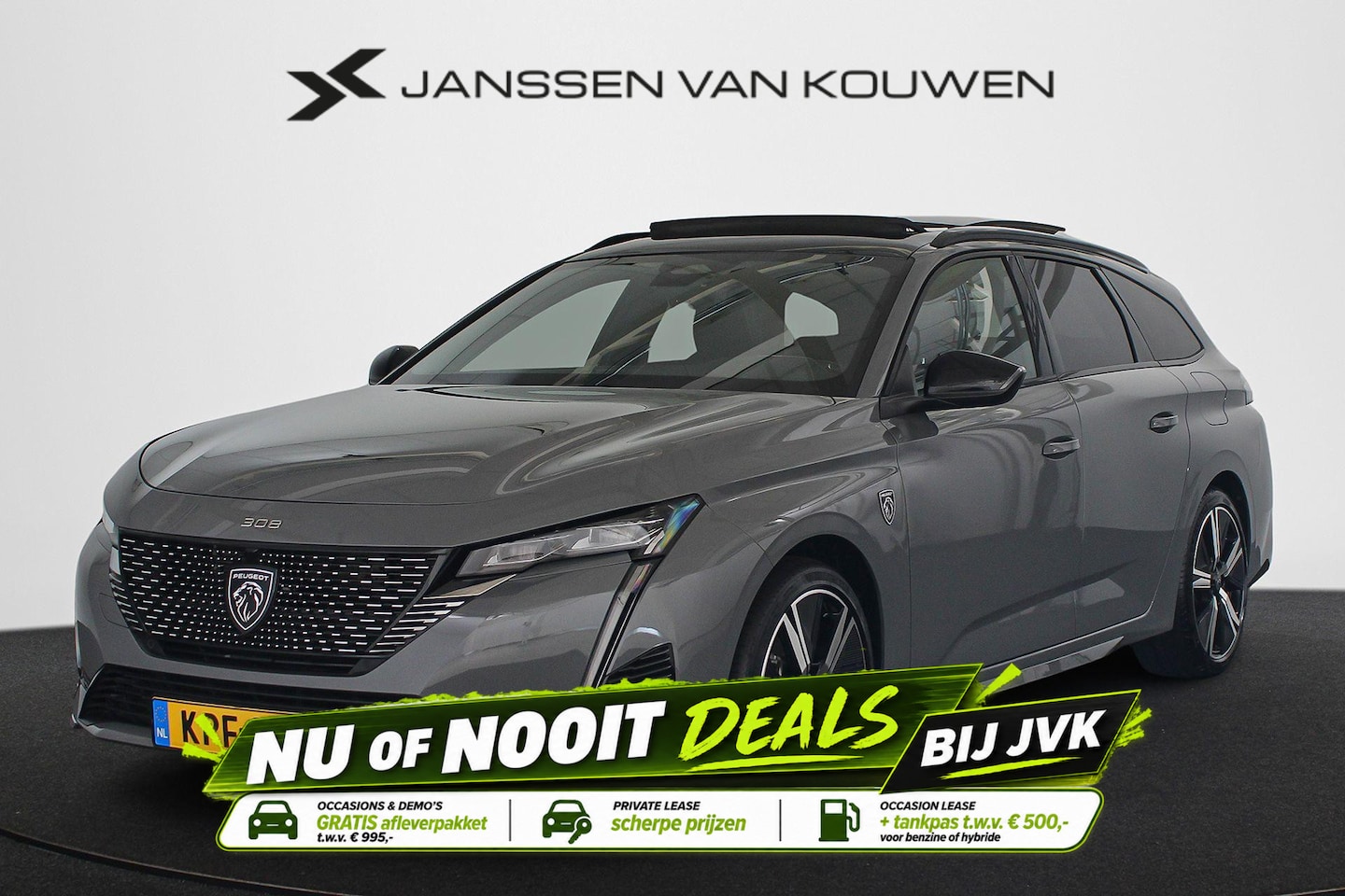 Peugeot 308 SW - 1.6 Plug-in Hybrid 180 GT Pano Trekhaak Stuur-Stoelverwarming Massage 360 Camera - AutoWereld.nl