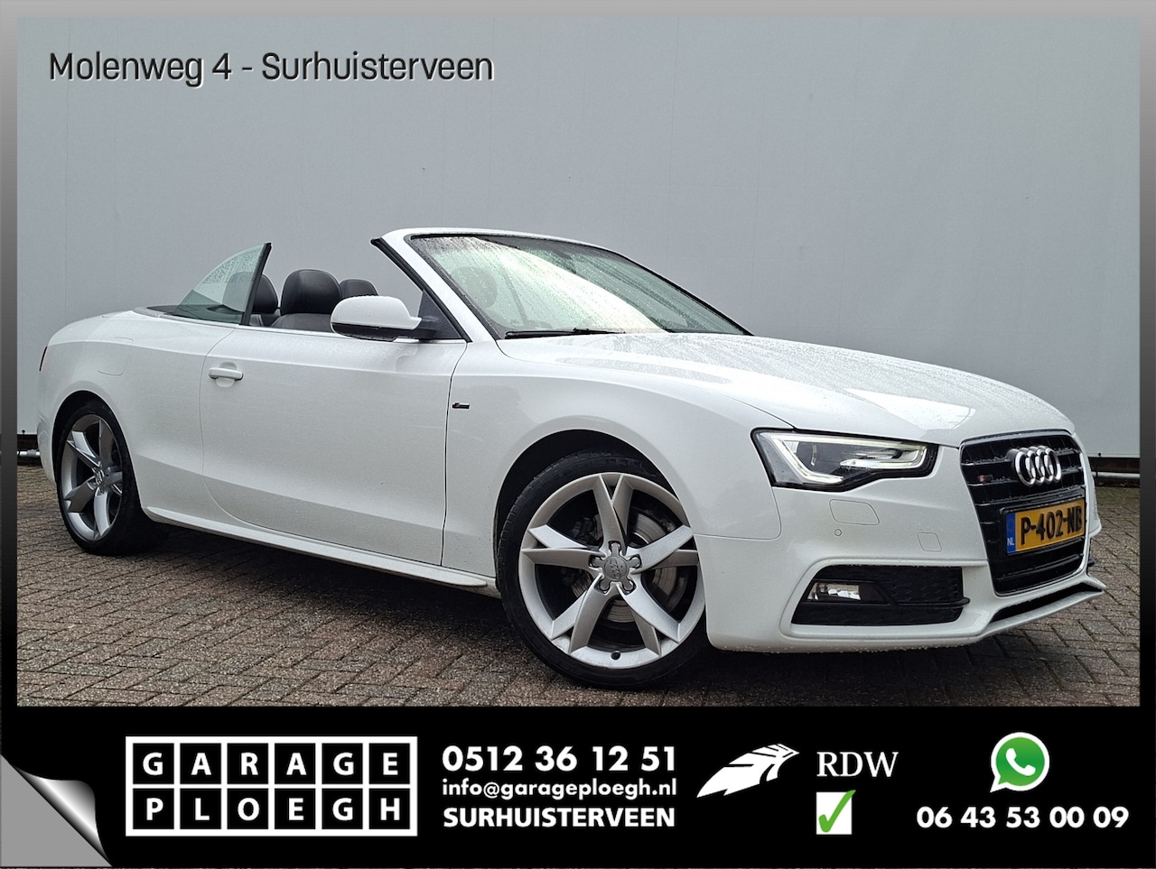 Audi A5 Cabriolet - 1.8 TFSI Pro Line S Open Days Leer Sport - AutoWereld.nl