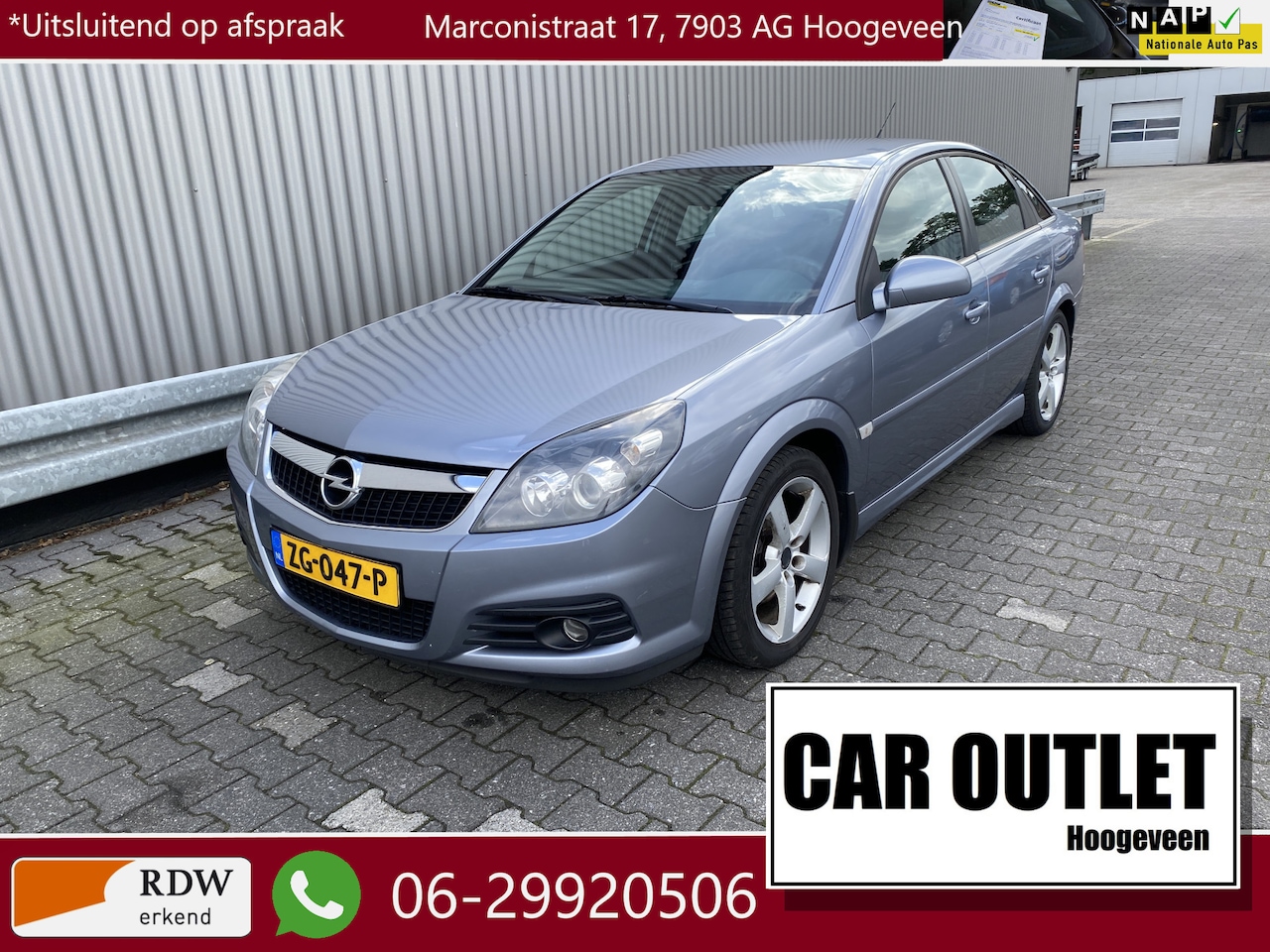 Opel Vectra GTS - 1.8-16V Leer/Stof, Clima, Navi, Multimedia, CC, LM, Trekh, – Inruil Mogelijk – - AutoWereld.nl