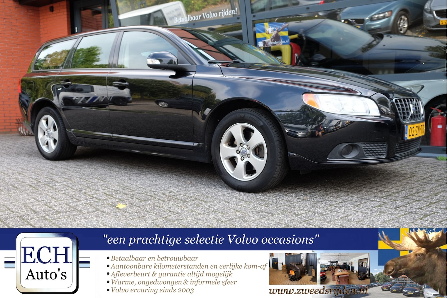 Volvo V70 - 2.0 benzine 145 pk Momentum, Leer, Trekhaak - AutoWereld.nl