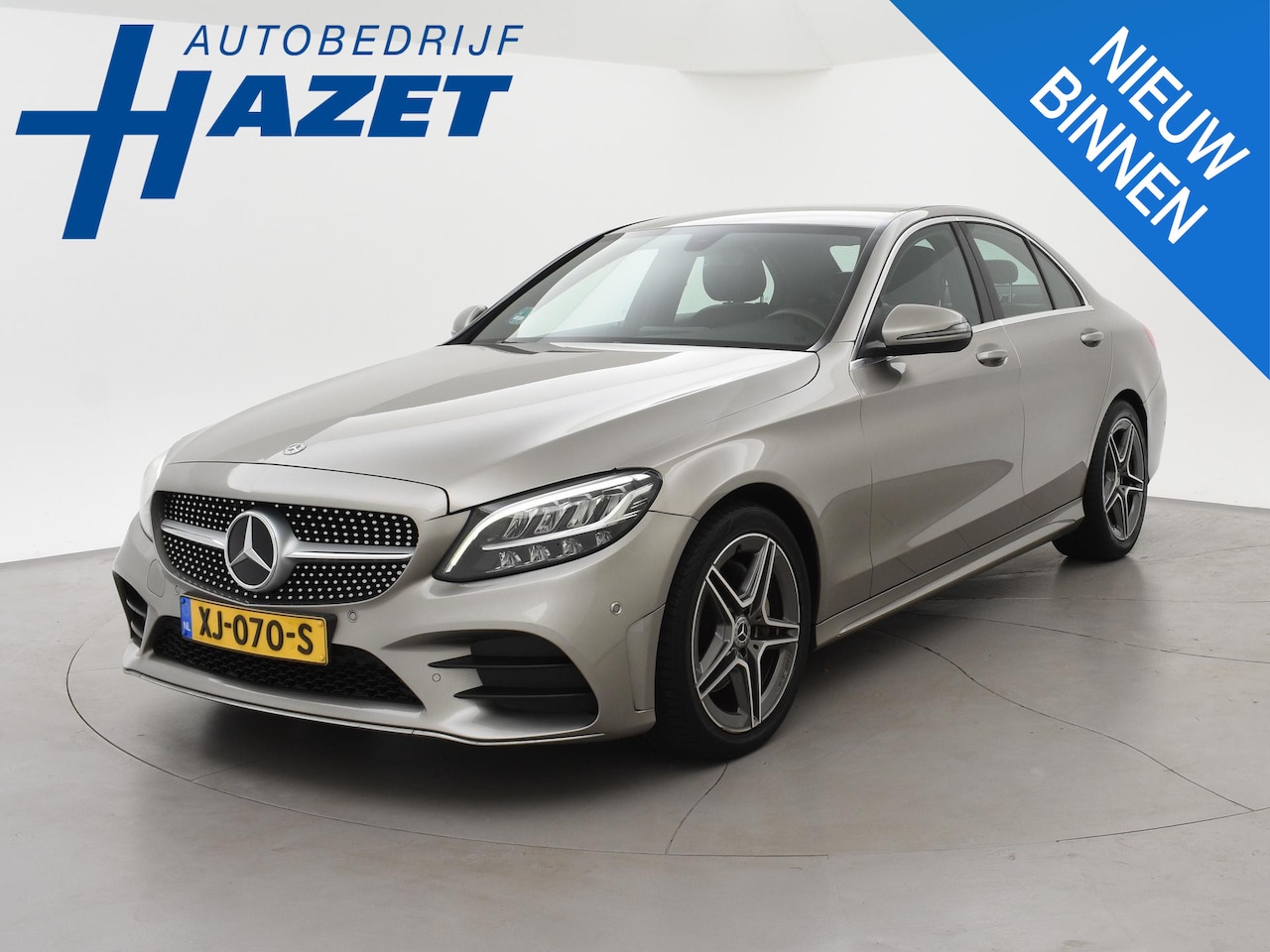 Mercedes-Benz C-klasse - 180 AMG-LINE AUT. FACELIFT + AFN. TREKHAAK | BREEDBEELD NAVI | STOELVERW. | CAMERA - AutoWereld.nl