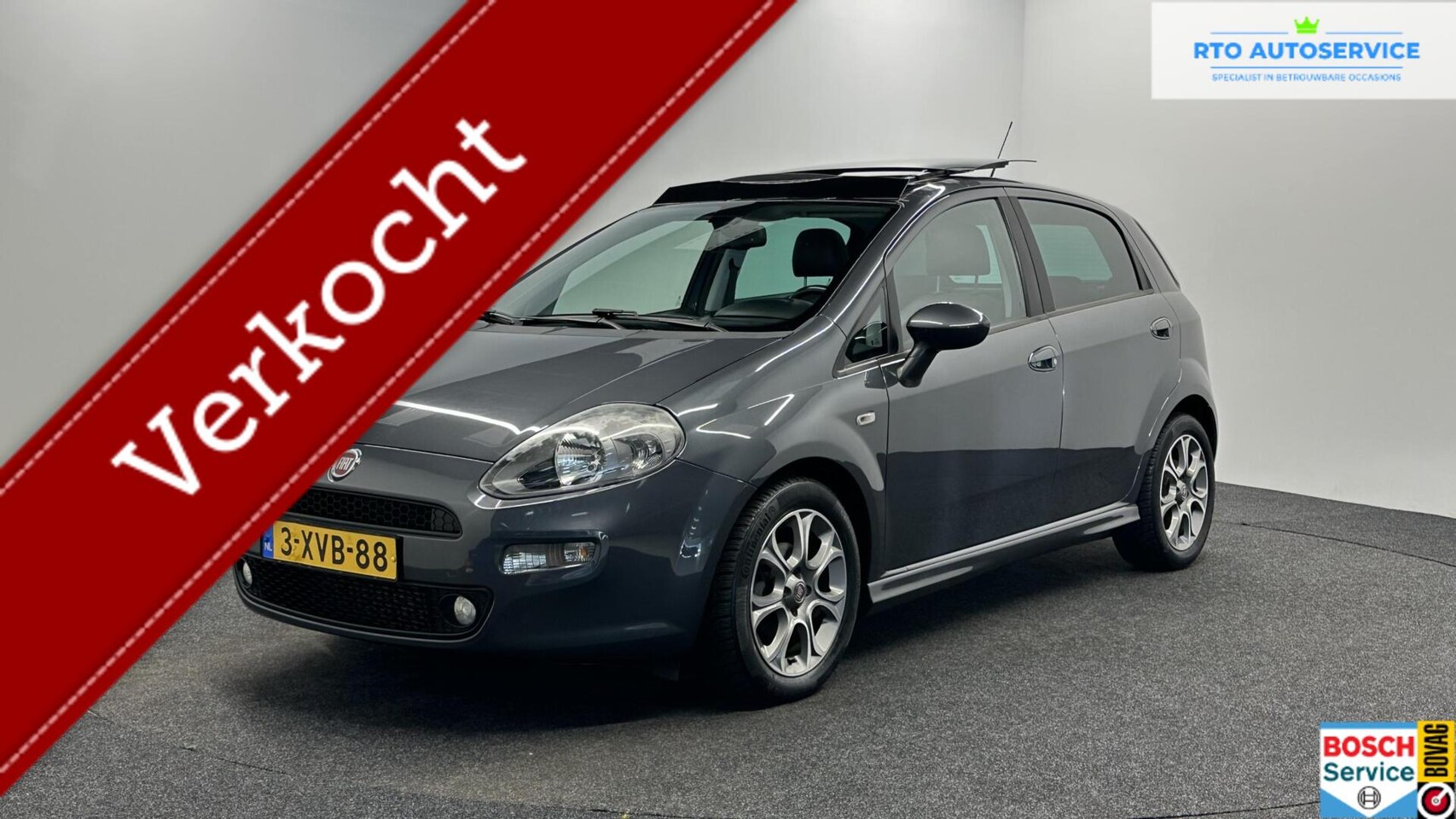 Fiat Punto Evo - 0.9 TwinAir Lounge PANO CRUISE 81000 KM. - AutoWereld.nl
