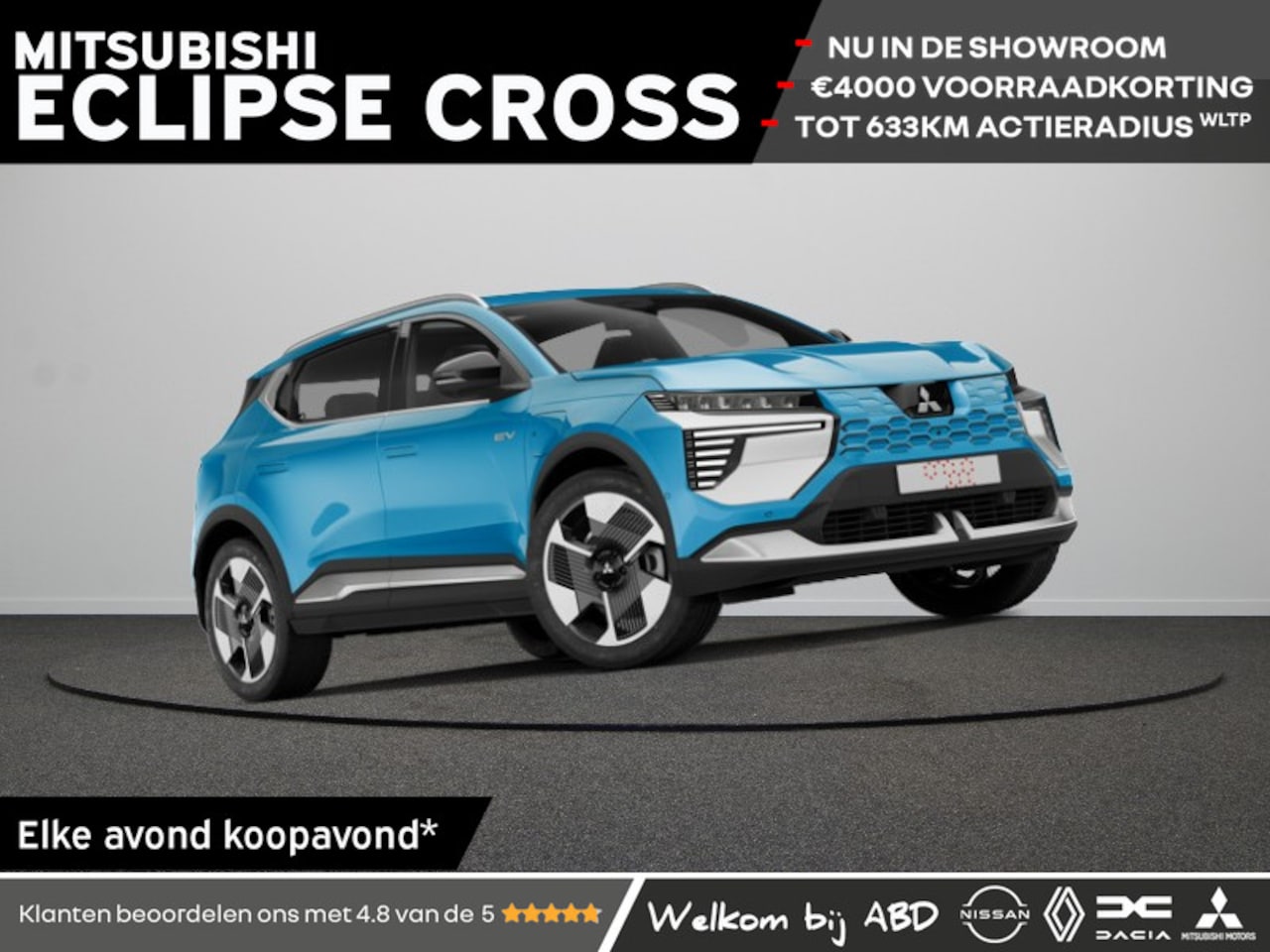 Mitsubishi Eclipse Cross - Intense+ 87 kWh | Achteruitrijcamera | Adaptive Cruise Control (ACC) | Blind Spot Warning - AutoWereld.nl