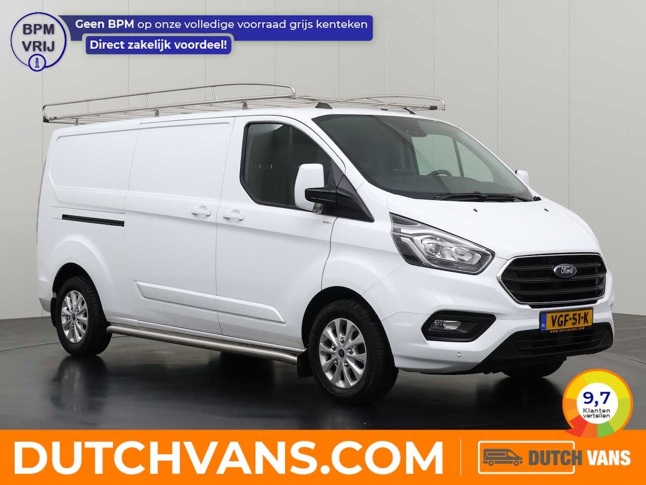 Ford Transit Custom - 2.0TDCI 130PK Lang Limited | Imperiaal | Trekhaak | Navigatie | Camera | Multimedia | Airc - AutoWereld.nl