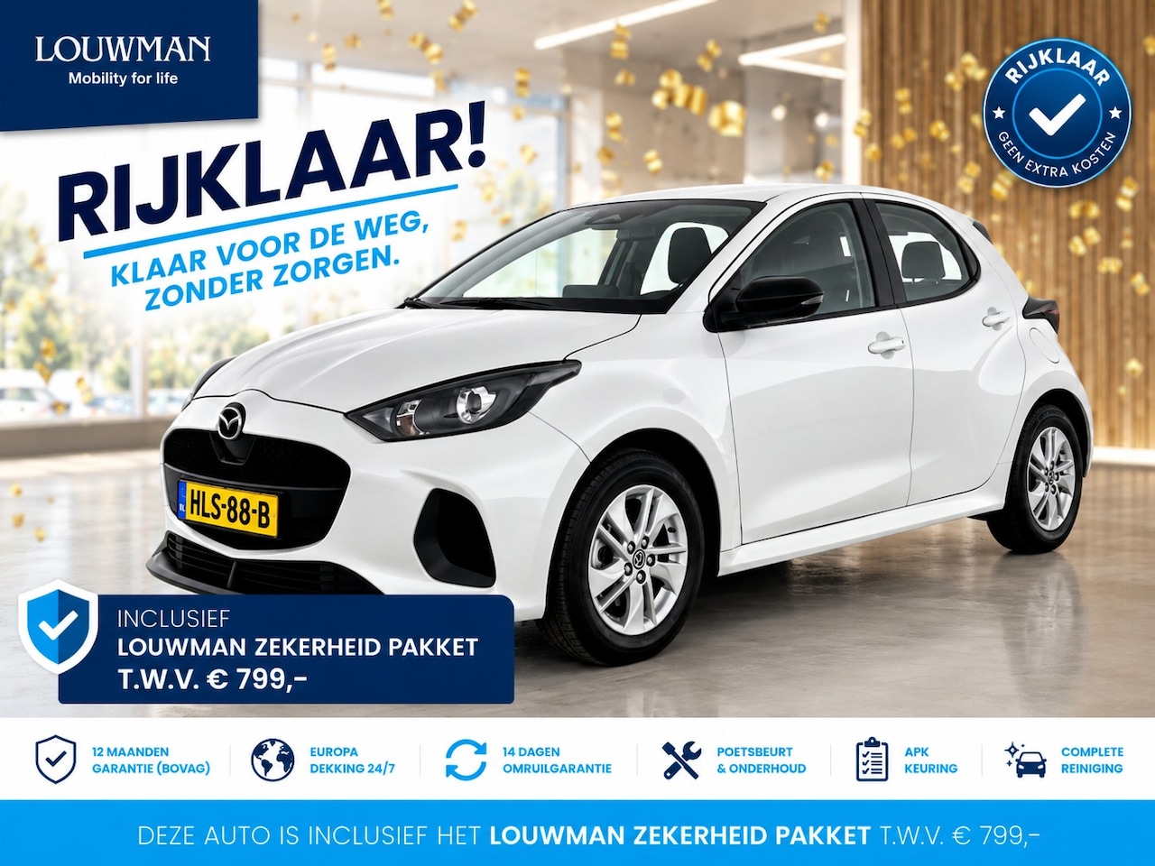 Mazda 2 Hybrid - 1.5 Centre-line | RIJKLAAR INCLUSIEF AFLEVERPAKKET TWV €799,- | Stoelverwarming | Camera | - AutoWereld.nl