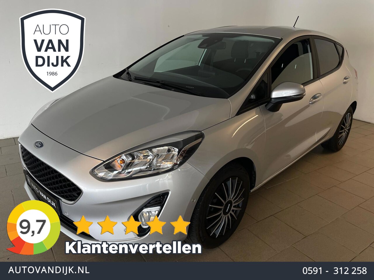 Ford Fiesta - 1.0 EcoBoost Connected AIRCO NAVI CRUISE BLUETOOTH ELEK RAMEN PDC 5DRS PRIVACYGLAS SPARCO - AutoWereld.nl