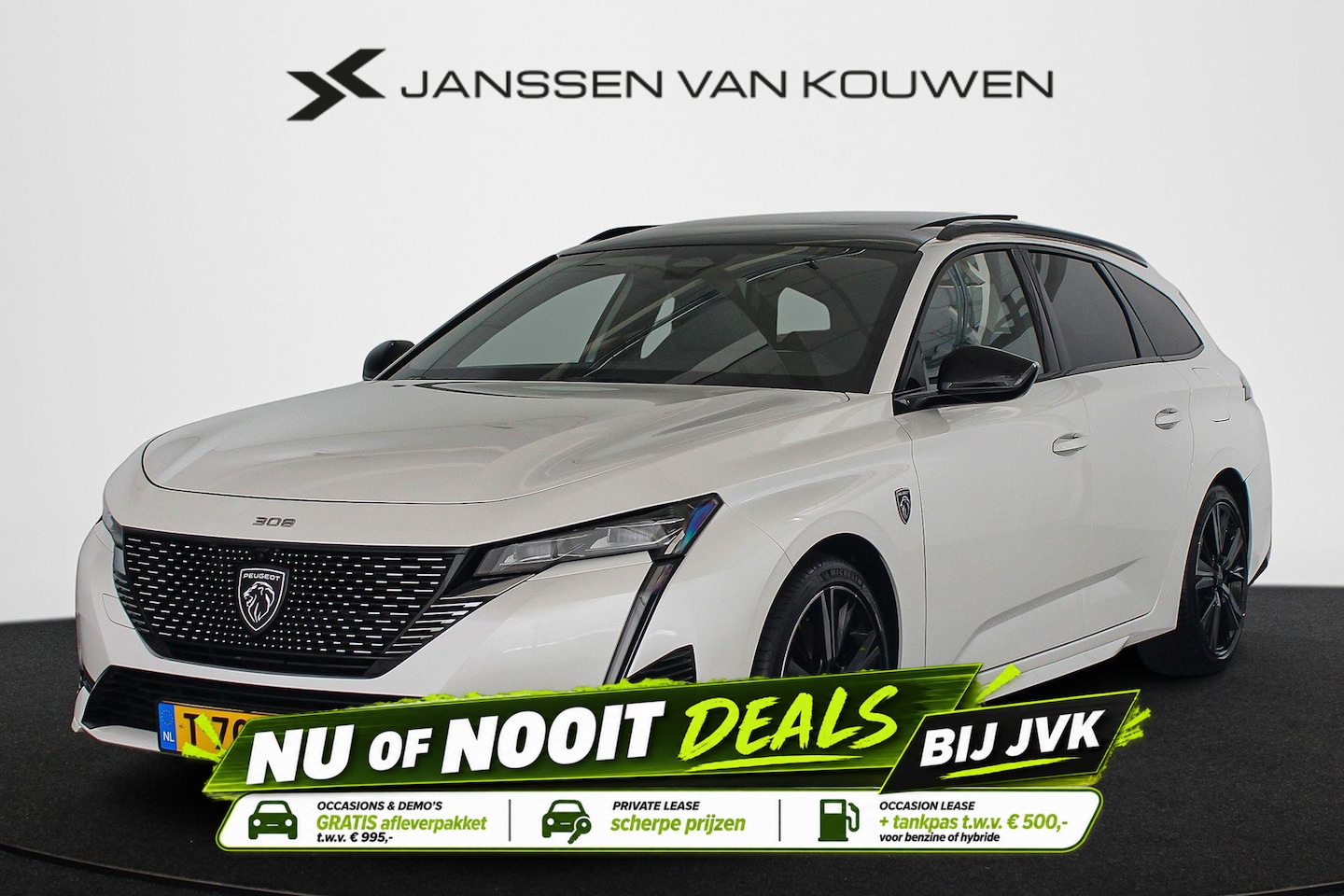 Peugeot 308 SW - 1.6 HYbrid 225 GT Pack Business Pano Leder Trekhaak Stuur-Stoelverwarming - AutoWereld.nl
