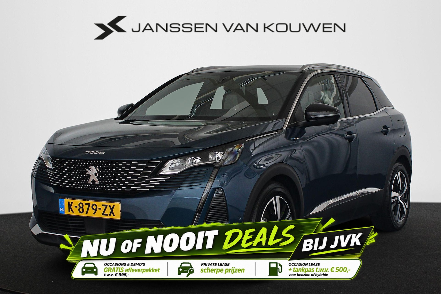 Peugeot 3008 - 1.6 HYbrid 225 GT 1e Eigenaar Trekhaak Stoelverwarming FOCAL - AutoWereld.nl