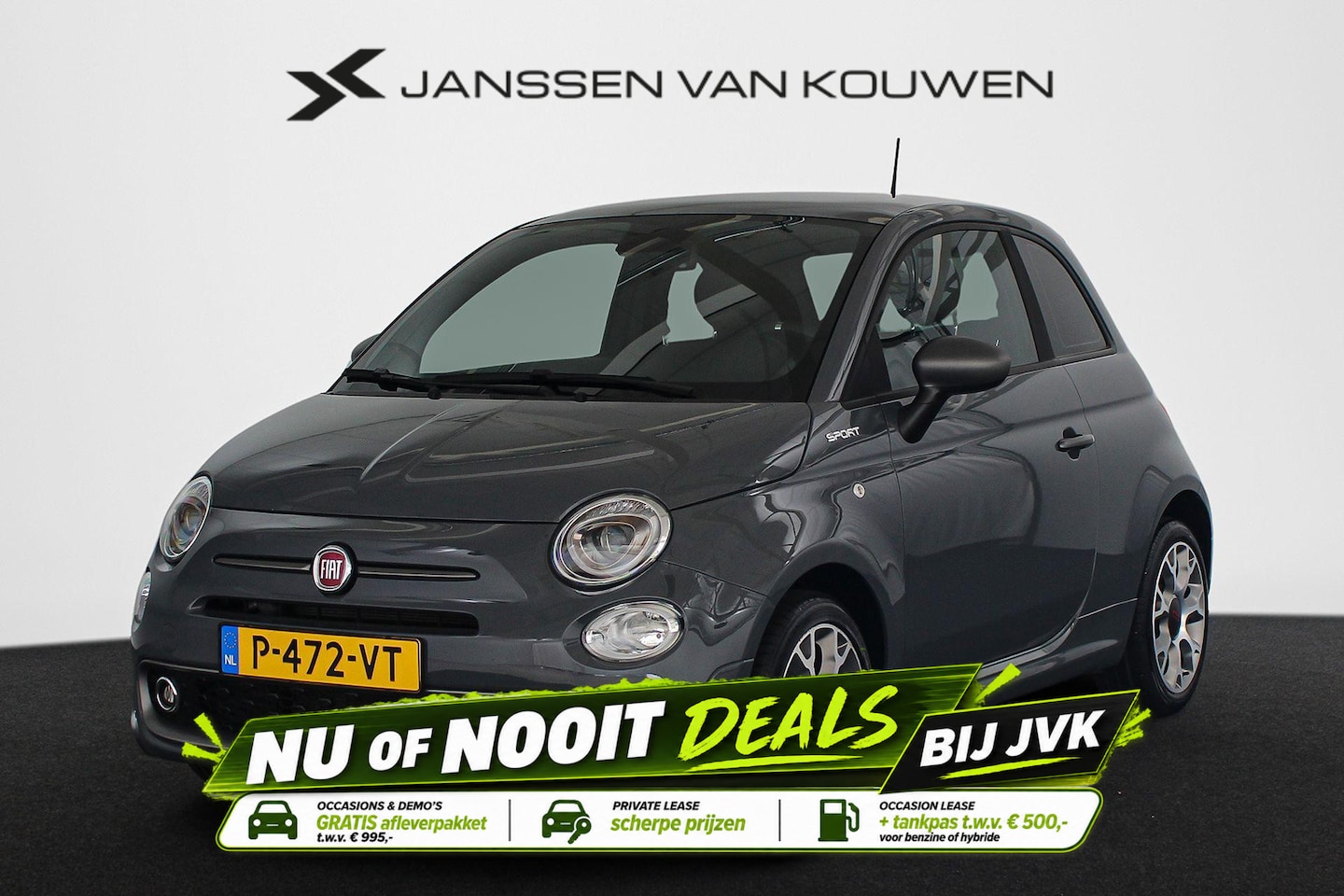 Fiat 500 - 1.0 Hybrid Sport Panoramadak Climate Control Apple CarPlay - AutoWereld.nl