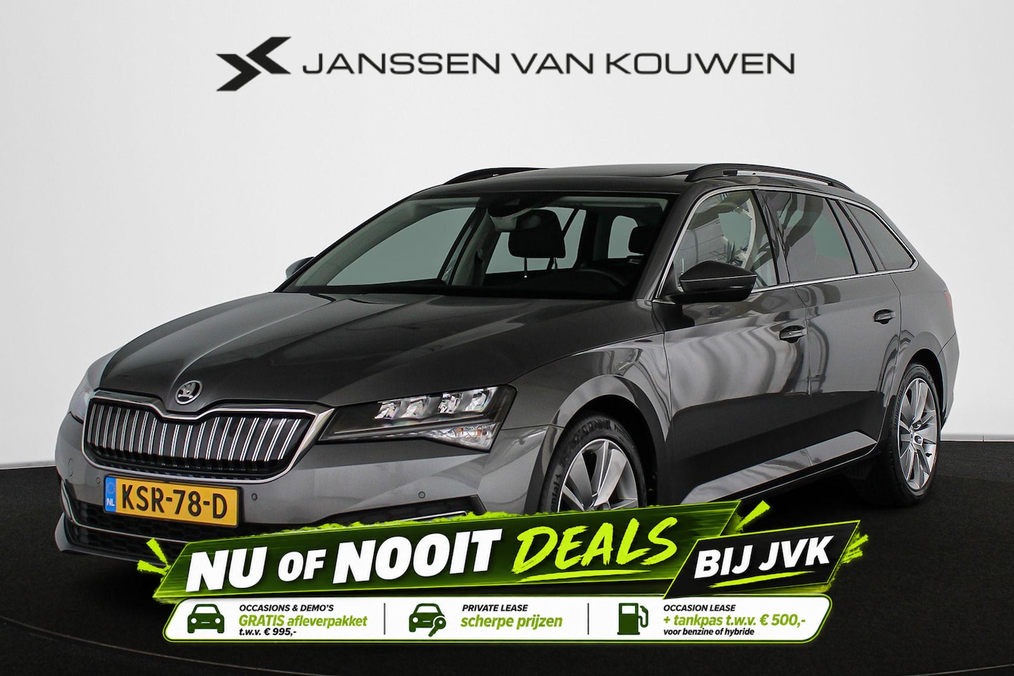 Skoda Superb Combi - 1.4 TSI iV Ambition Panoramadak Stoelverwarming Memory Virtual Camera - AutoWereld.nl