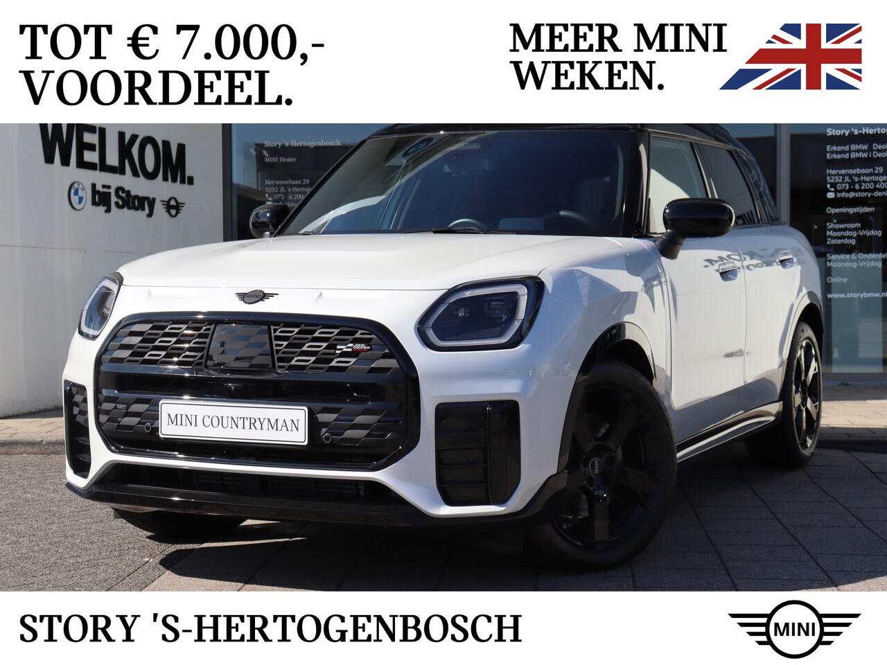 MINI Countryman - C Automaat / John Cooper Works / Pakket XL / 19" JCW Runway Spoke black - AutoWereld.nl