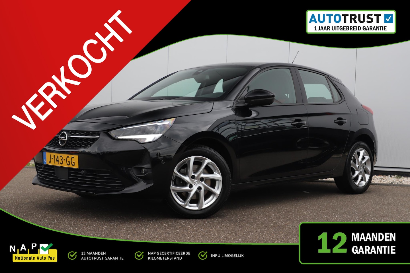 Opel Corsa - 1.2 GS Line 102PK Virtual LMV LED Sportstoelen Navigatie Achteruitrijcamera Carplay Androi - AutoWereld.nl