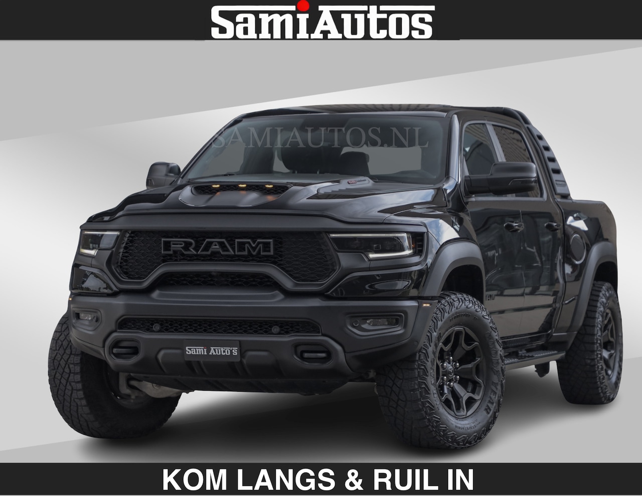 Dodge Ram Pick Up - TRX BLACK OPS HELLCAT | 6.2 V8 712PK SUPERCHARGER | RODE STIKSELS | FULLY LOADED | RAMBAR - AutoWereld.nl