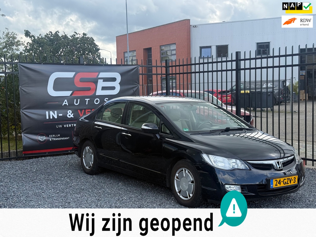 Honda Civic - 1.3 Hybrid AIRCO!AUTOMAAT!APK!KOOPJE! - AutoWereld.nl