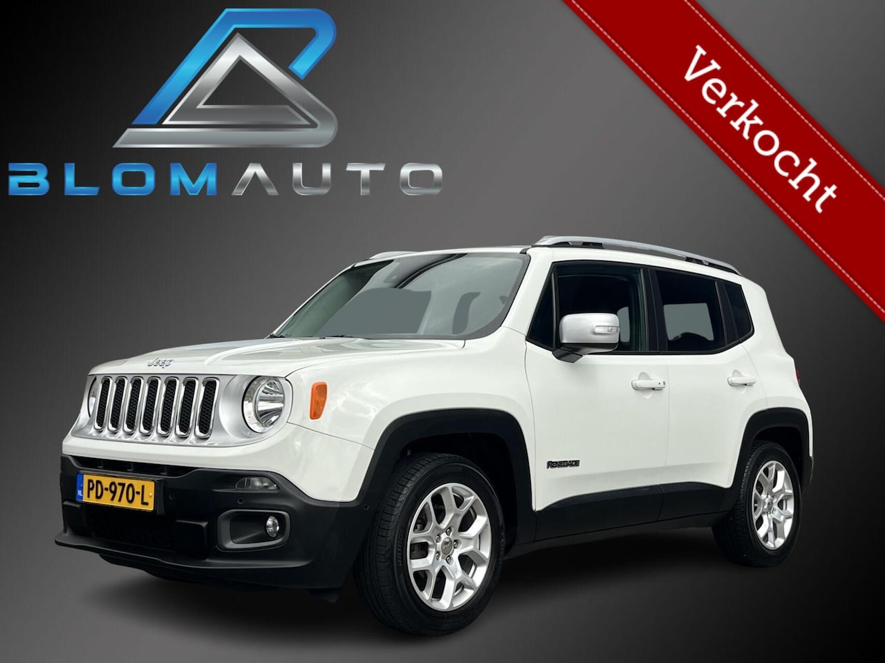 Jeep Renegade - 1.4 MultiAir Limited LEDER+STOEL/STUURVERW. - AutoWereld.nl