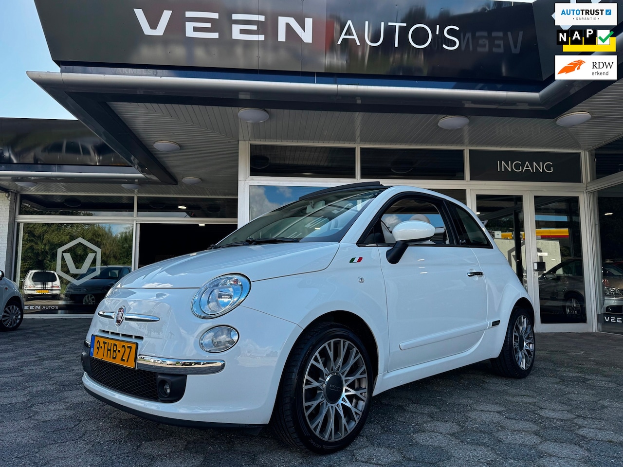 Fiat 500 C - 0.9 TwinAir Lounge Vol Leder Cruise NAP Pareltje!! - AutoWereld.nl