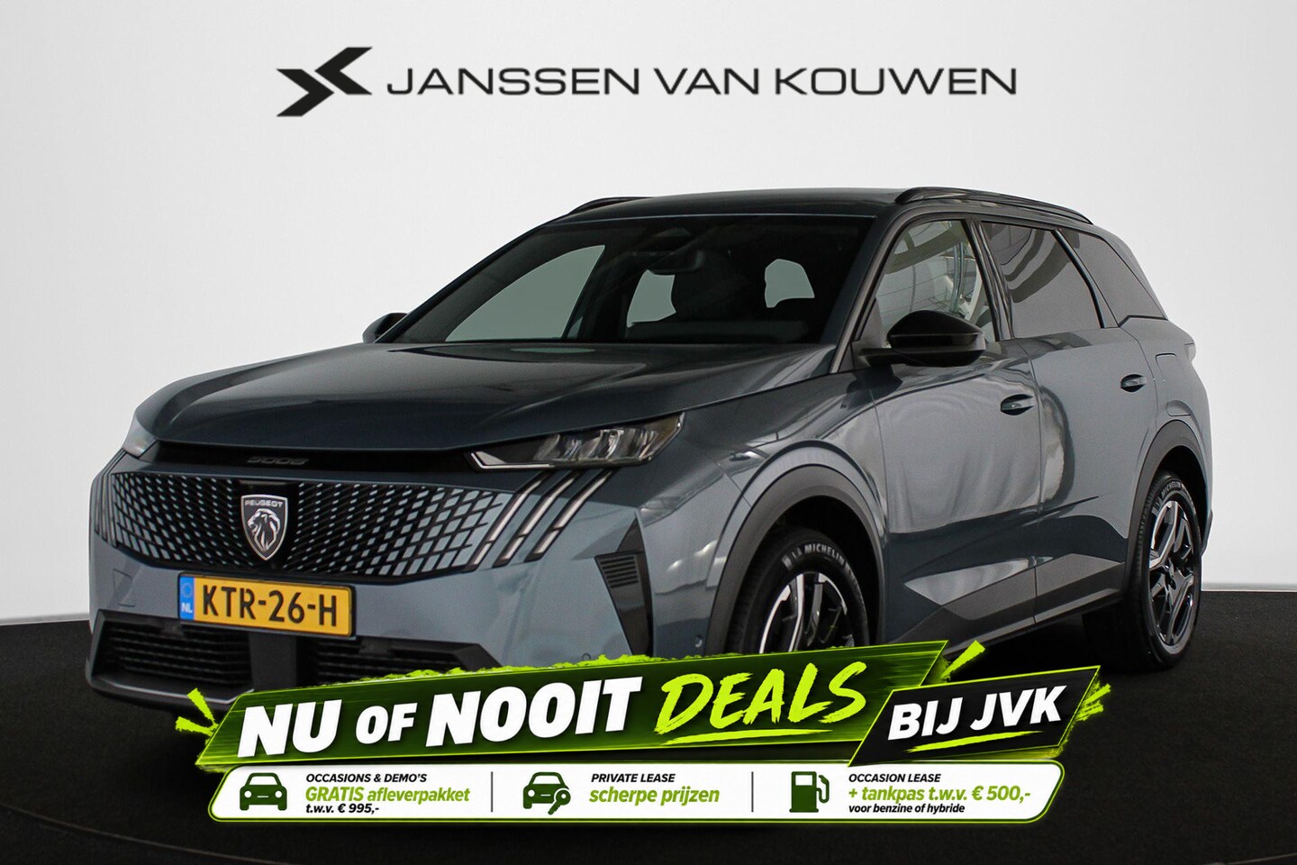 Peugeot 5008 - 1.6 Plug-in Hybrid 195 Allure 7p Stoelverwarming 360 Camera Keyless 19" - AutoWereld.nl