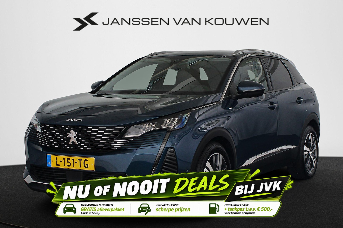 Peugeot 3008 - 1.6 HYbrid 225 Blue Lease Allure PHEV Navi Camera Apple Carplay - AutoWereld.nl