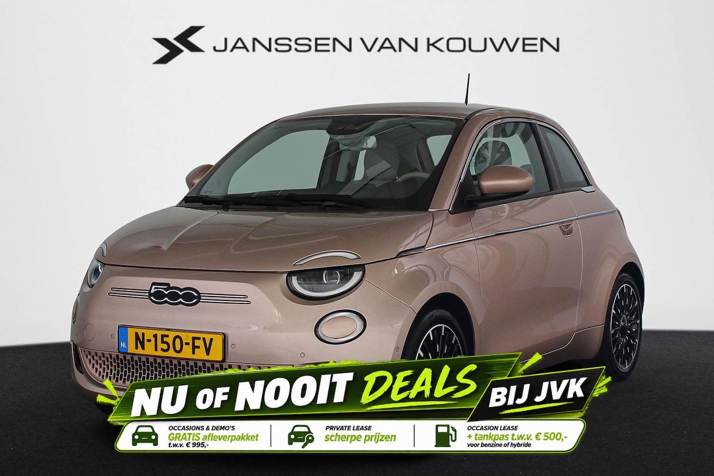 Fiat 500 - 3+1 La Prima 42 kWh Leder Stoelverwarming LED Achteruitrijcamera - AutoWereld.nl