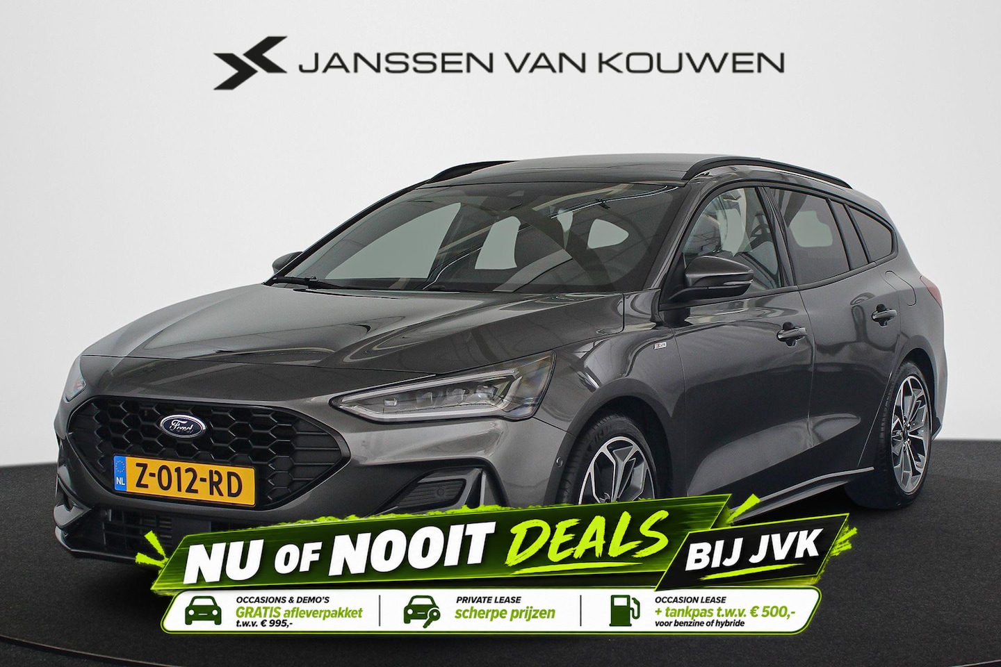 Ford Focus Wagon - 1.0 EcoBoost Hybrid ST Line X Panoramadak Stuur-Stoelverwarming Camera LED Koplampen - AutoWereld.nl