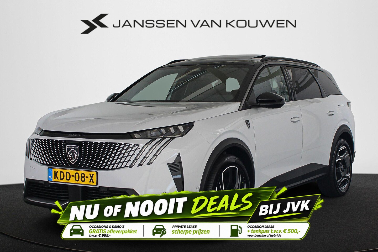 Peugeot 5008 - 1.6 Plug-in Hybrid 195 GT Exclusive 7p Panoramadak Leder 360 Camera - AutoWereld.nl