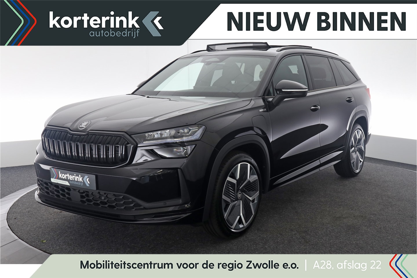 Skoda Kodiaq - 1.5 TSI PHEV Sportline Business 204PK DSG Panoramadak, Trekhaak, 20" LM Velgen, Keyless, A - AutoWereld.nl