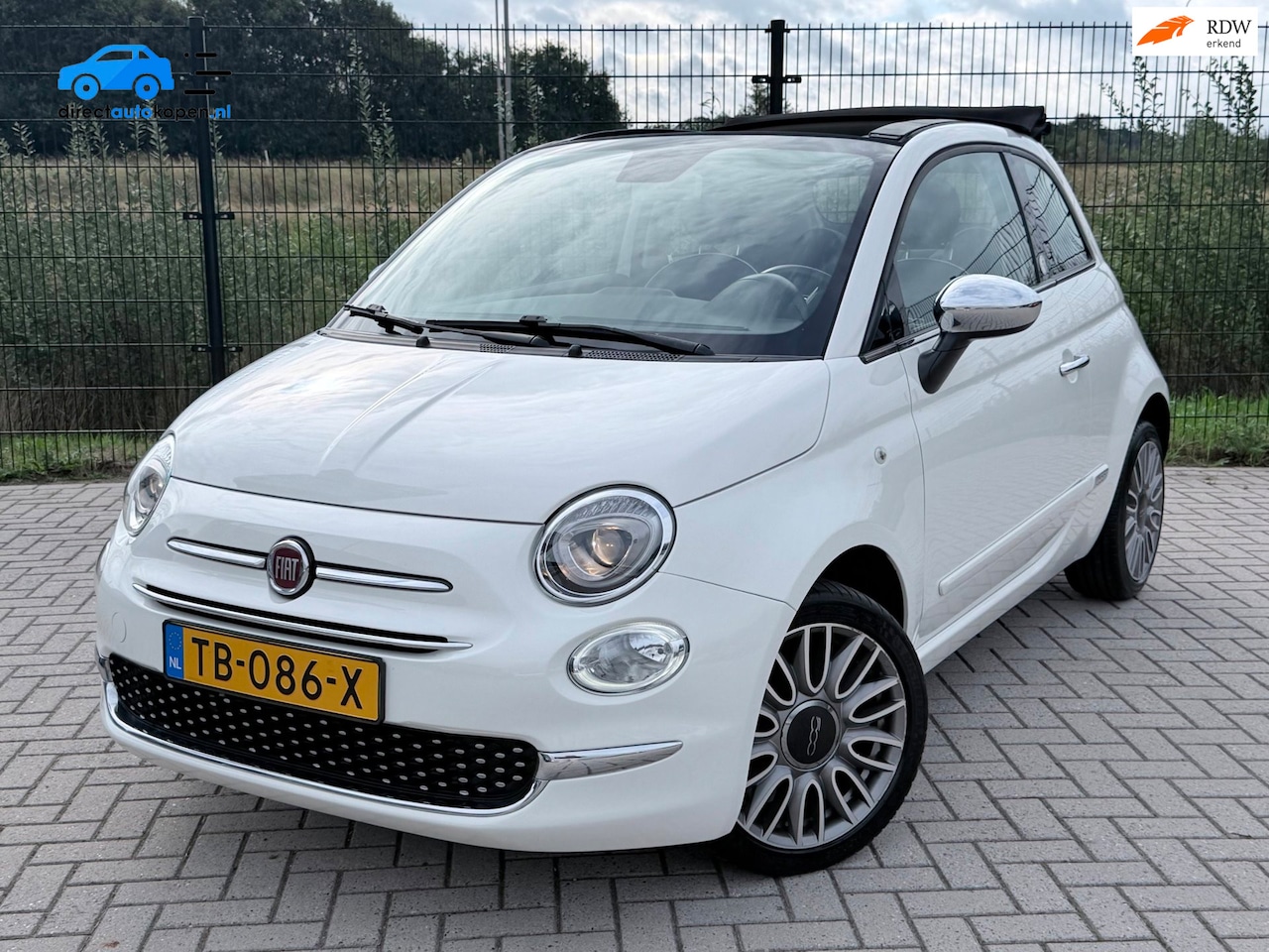 Fiat 500 C - 1.2 Lounge | Mirror Edition |PDC | Bluetooth | Cabrio | Carplay | - AutoWereld.nl