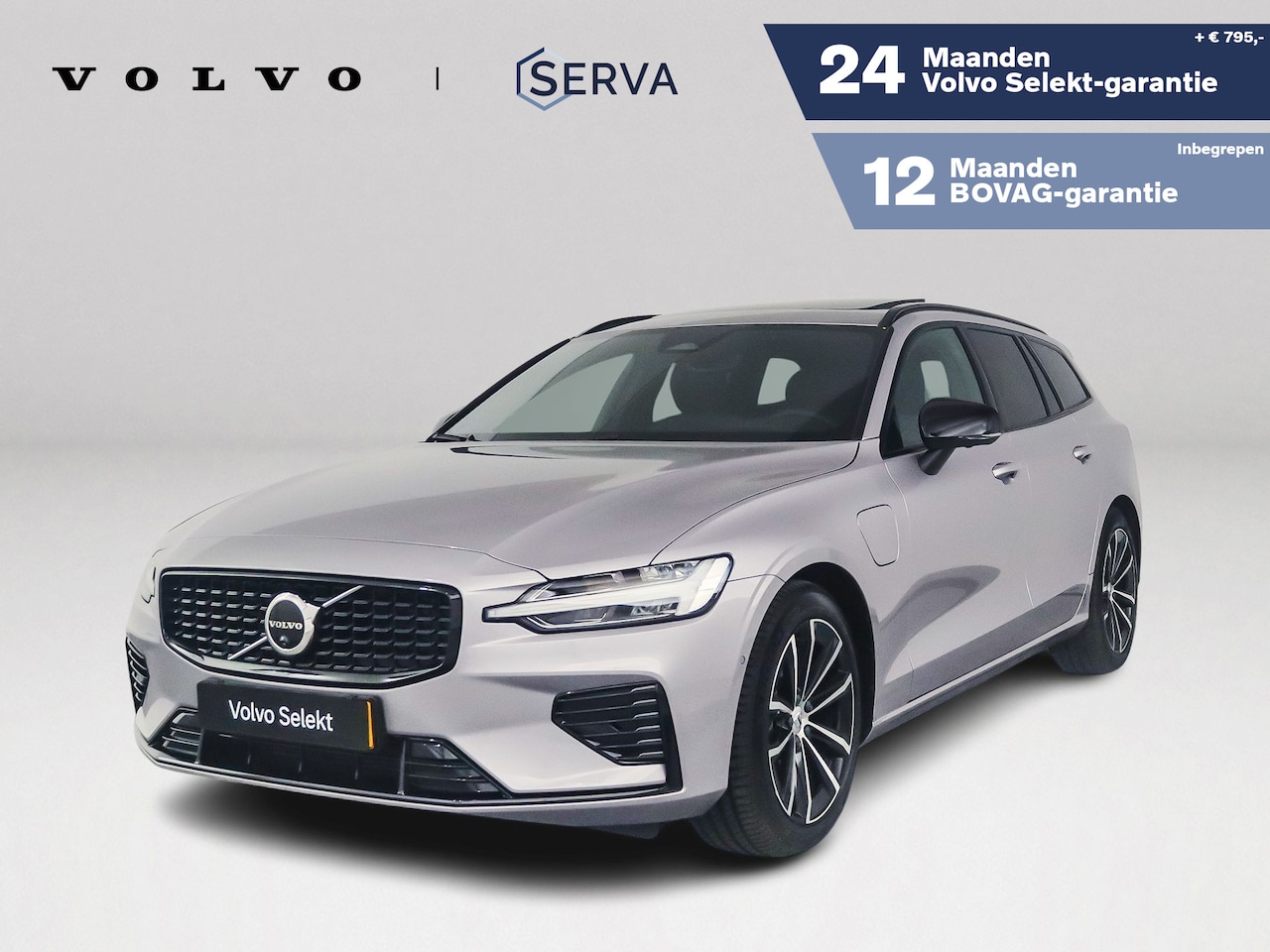 Volvo V60 - T8 Plug-in hybrid AWD Plus Dark | SOH 100% | Panoramadak | 360° camera | Head-up display | - AutoWereld.nl