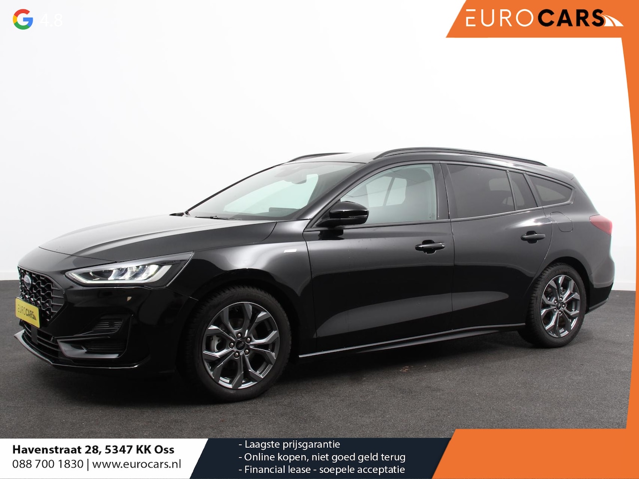 Ford Focus Wagon - 1.0 EcoBoost Hybrid 155pk Automaat ST Line Navigatie Cruise Control Parkeer sensoren Licht - AutoWereld.nl