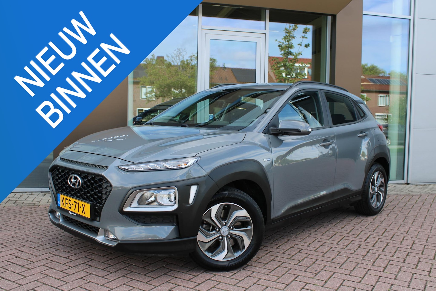 Hyundai Kona - 1.6 GDI HEV 140pk Comfort Smart Automaat Hybrid Airco Navi Camera Carplay - AutoWereld.nl