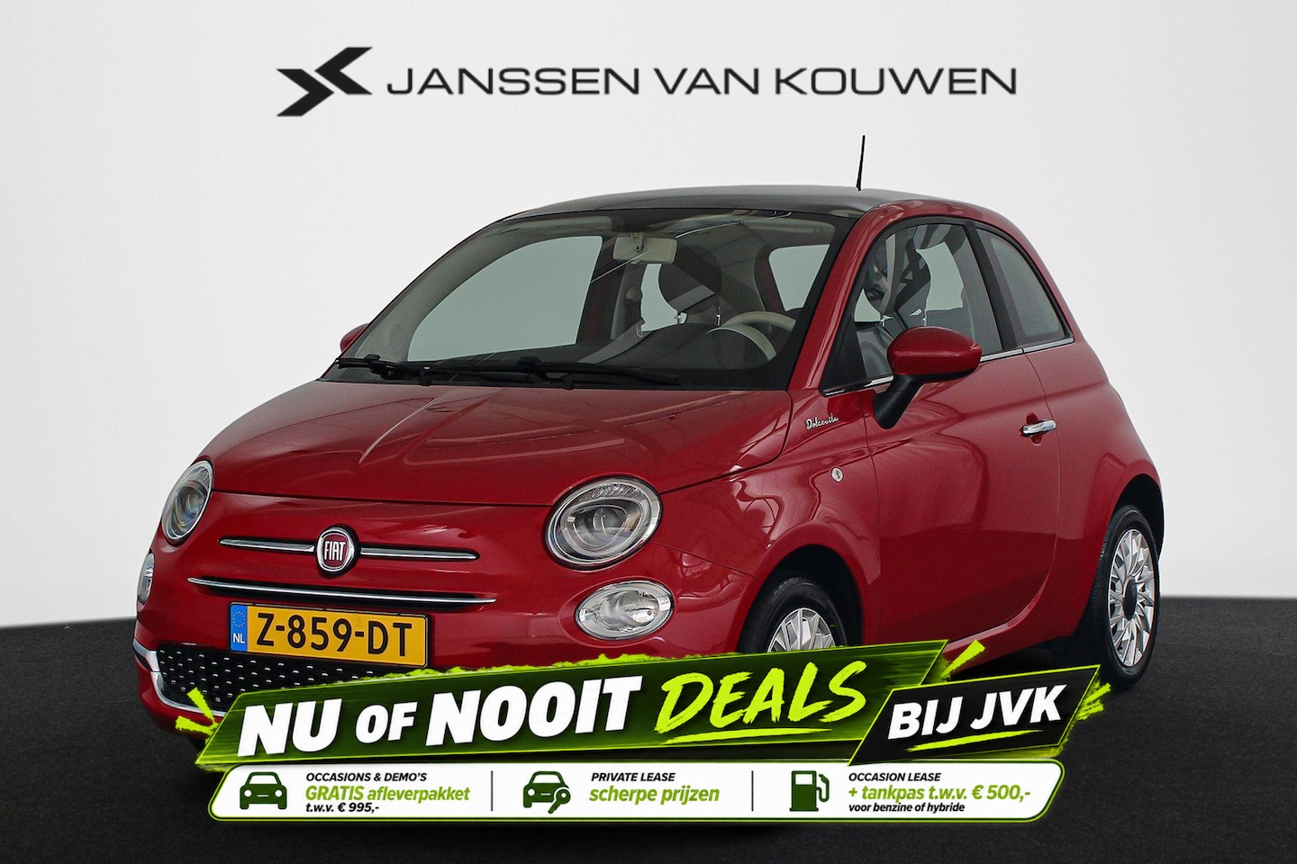 Fiat 500 - 1.0 Hybrid Dolcevita Panoramadak Apple CarPlay Climate Control - AutoWereld.nl