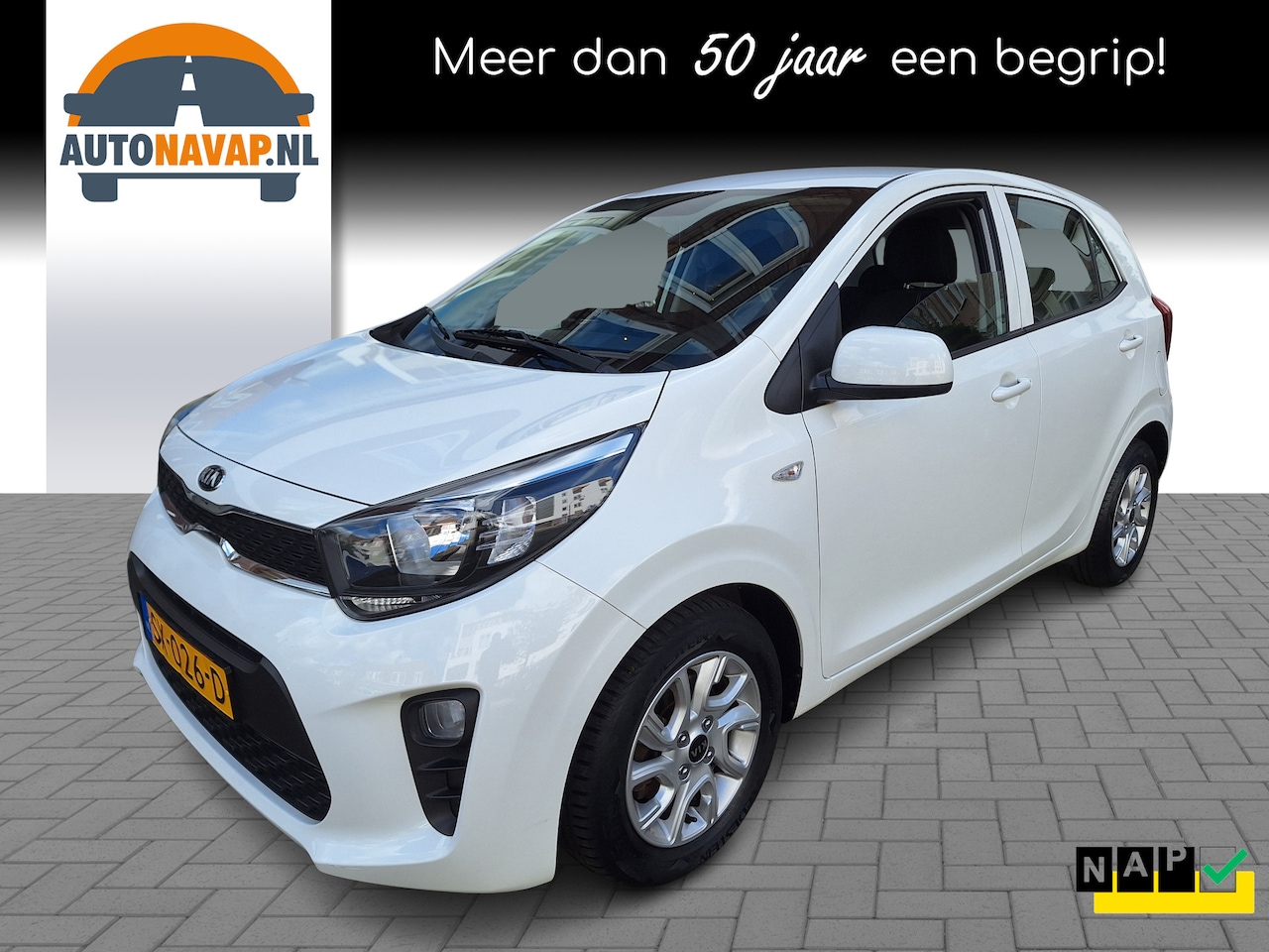 Kia Picanto - 1.0 CVVT ComfortPlusLine Navigator /Camera/Navi/Apple/Android/Garantie - AutoWereld.nl