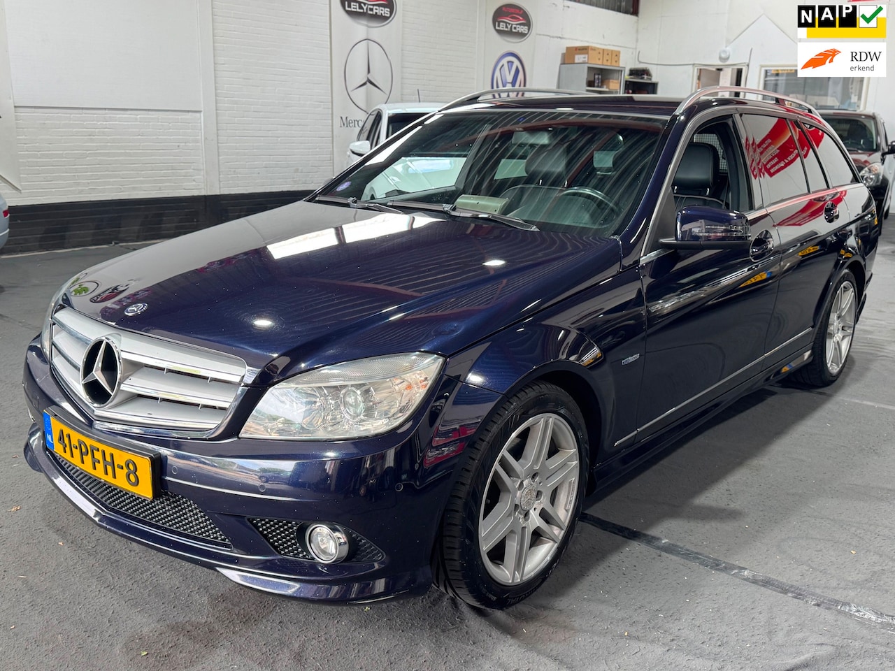 Mercedes-Benz C-klasse Estate - 180 CGI BlueEFFICIENCY Avantgarde Bj 2011 Carplay Ecc Leder Sportvelgen - AutoWereld.nl