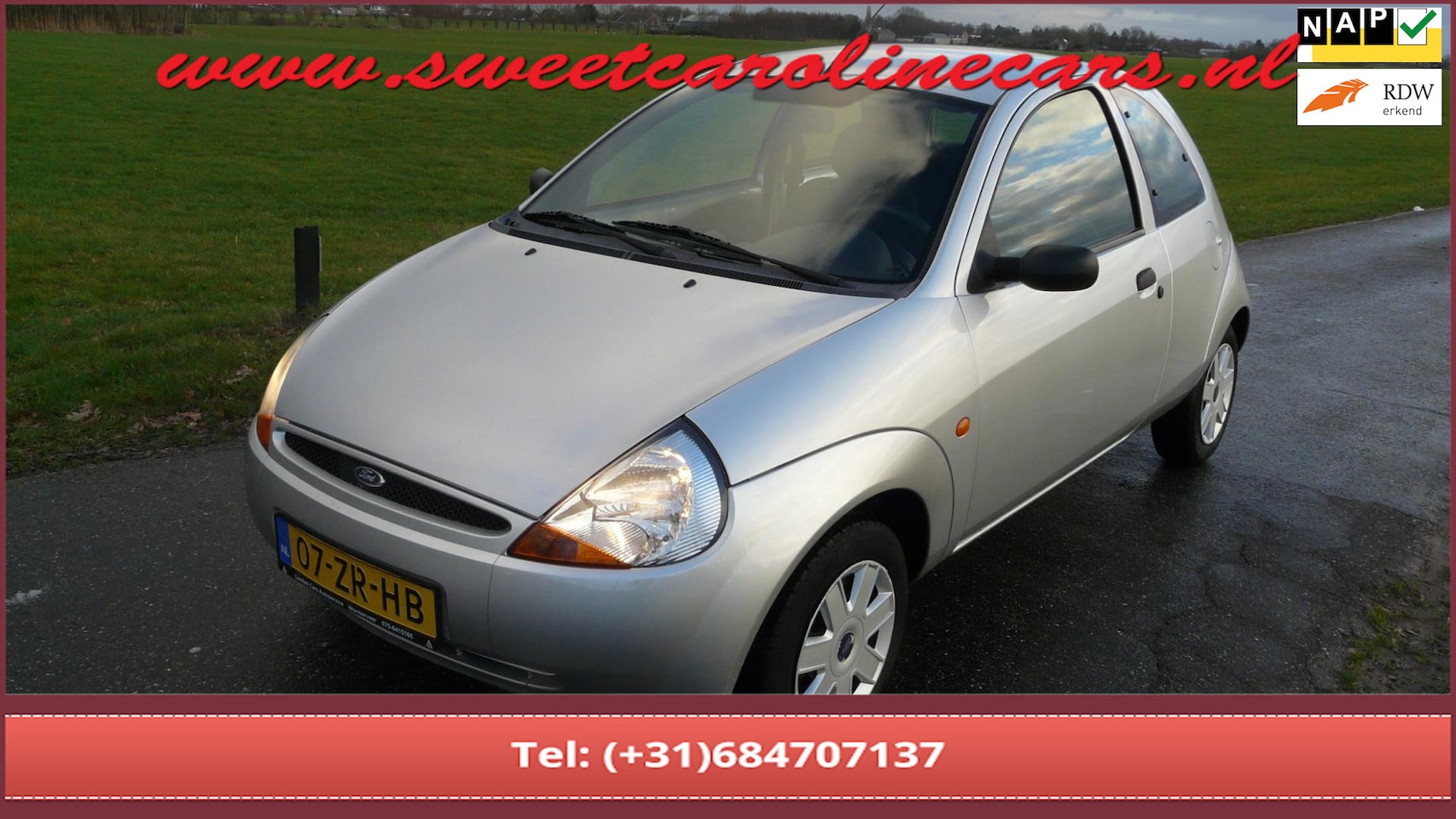 Ford Ka - 1.3 Cool & Sound,Airco,Elec.pakket,Stuurpomp! INRUILKOOPJE!! - AutoWereld.nl