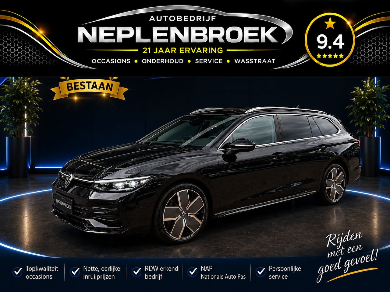 Volkswagen Passat Variant - 1.5 eHybrid R-Line Edition | SoH 100% | 272pk | Pano | IQ.Light | ACC | Ergo active + mass - AutoWereld.nl
